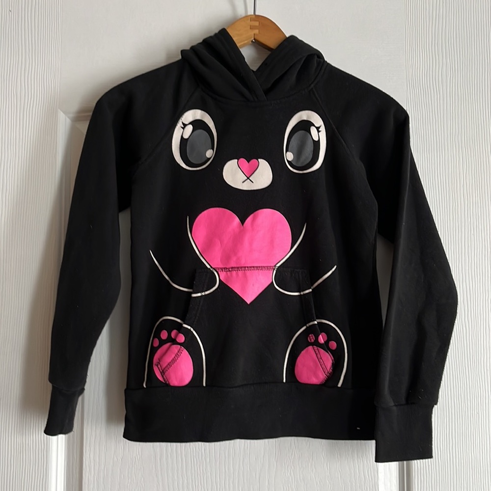3/$20 😀 Bunny / Rabbit Hoodie (medium size 10-12)